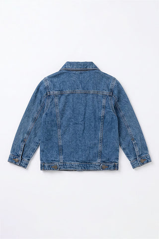 WASHED DENIM JACKET FOR BABY BOYS