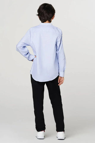 Solid Button Down Shirt For Boy
