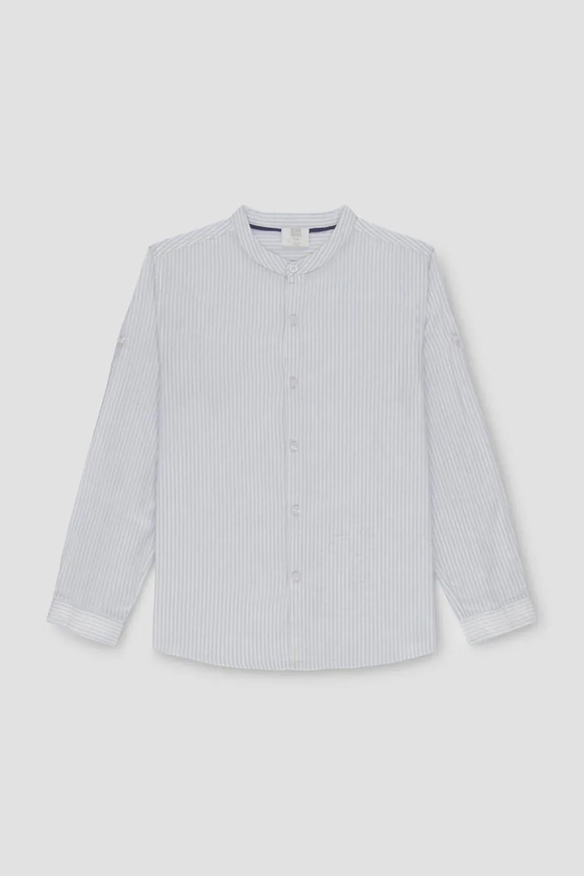 Striped Button Down Shirt For Boy