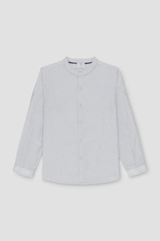 Striped Button Down Shirt For Boy