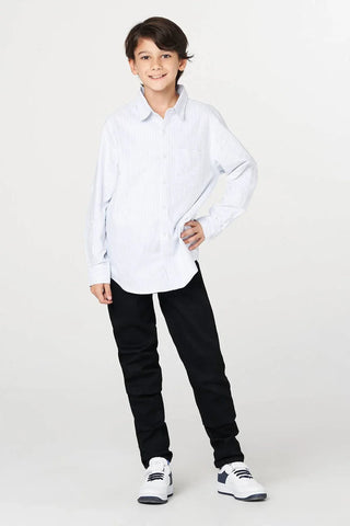 Striped Button Down Shirt For Boy