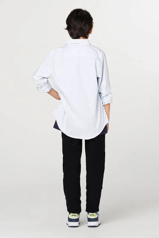 Striped Button Down Shirt For Boy