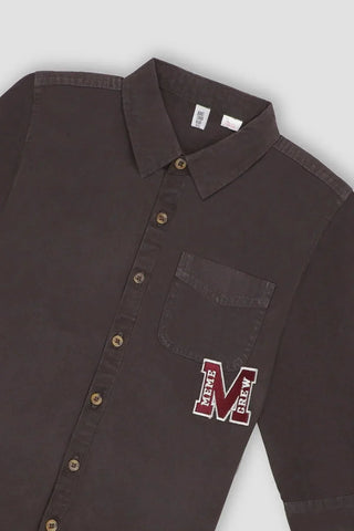 Solid Button Down Shirt For Boy