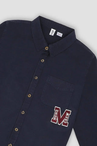Solid Button Down Shirt For Boy
