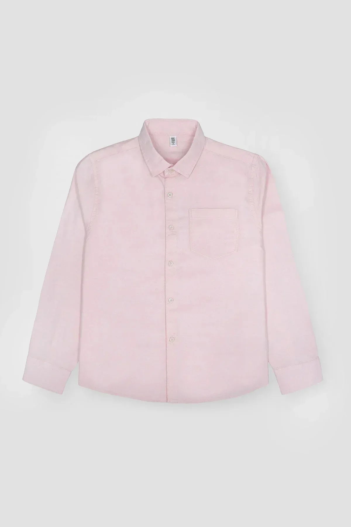 Solid Button Down Shirt For Boy