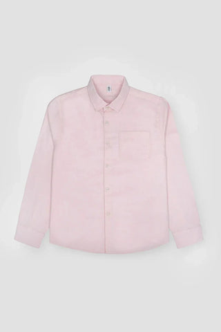 Solid Button Down Shirt For Boy