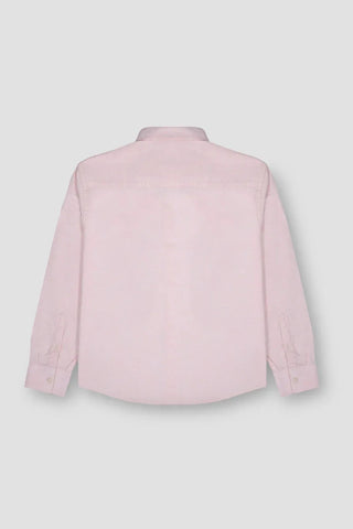 Solid Button Down Shirt For Boy