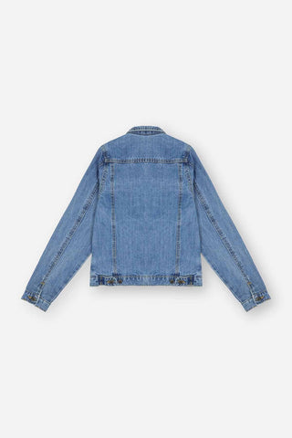 Medium Wash Denim Jacket For Boy