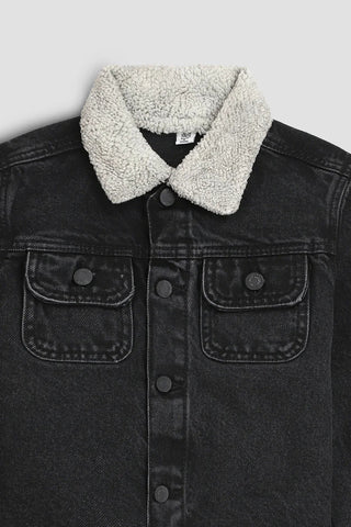 Sherpa Denim Jacket For Boy