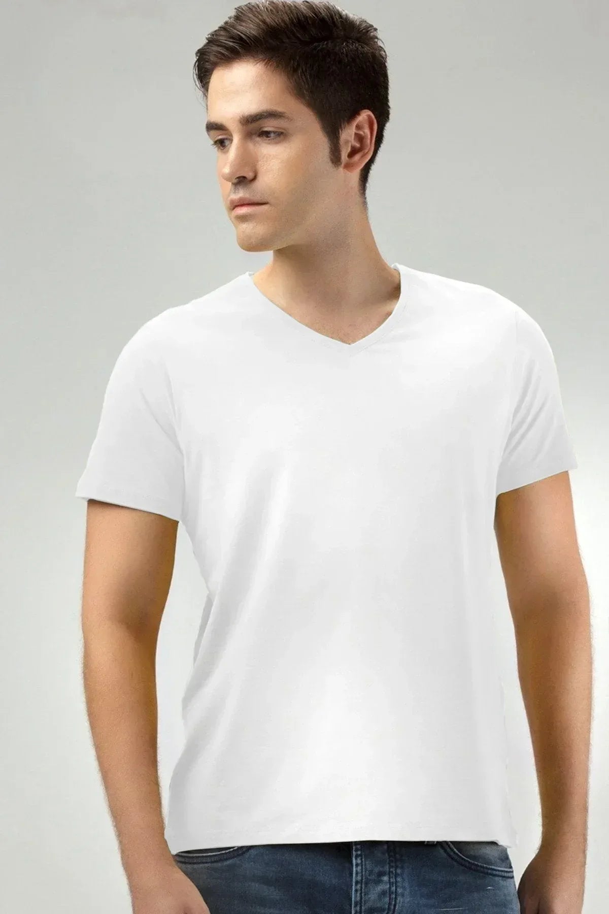 BASIC V-NECK T-SHIRT FOR MEN