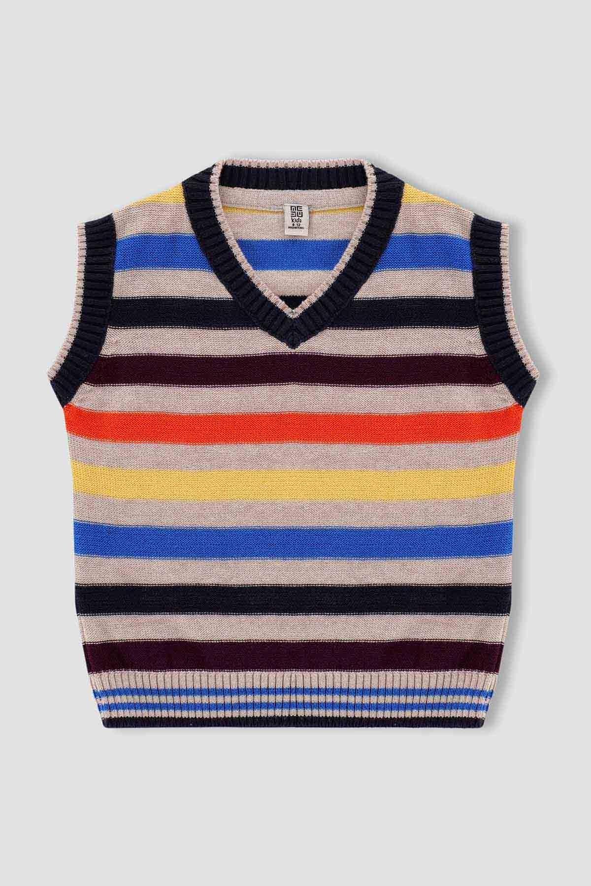 Striped Sweater For Baby Boy