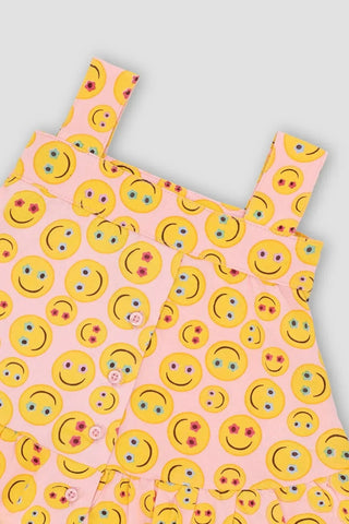 Printed Emoji Set For Baby Girl