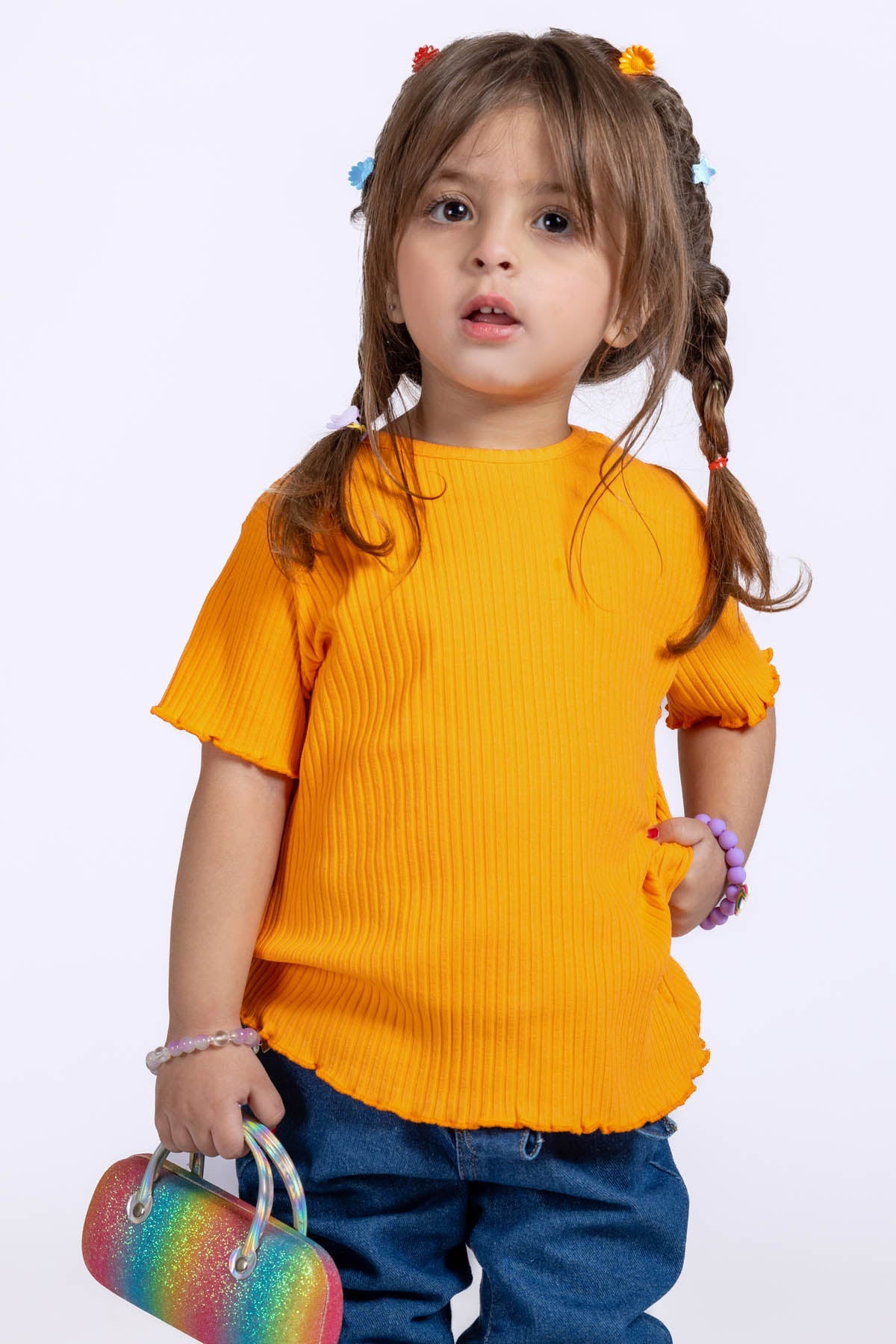 Solid T-Shirt For Baby Girl