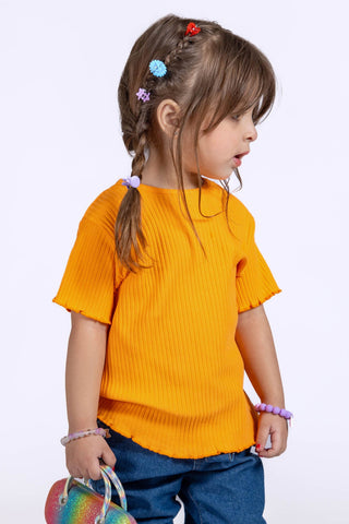 Solid T-Shirt For Baby Girl