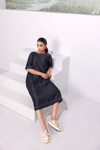 Denim Midi Dress For Women