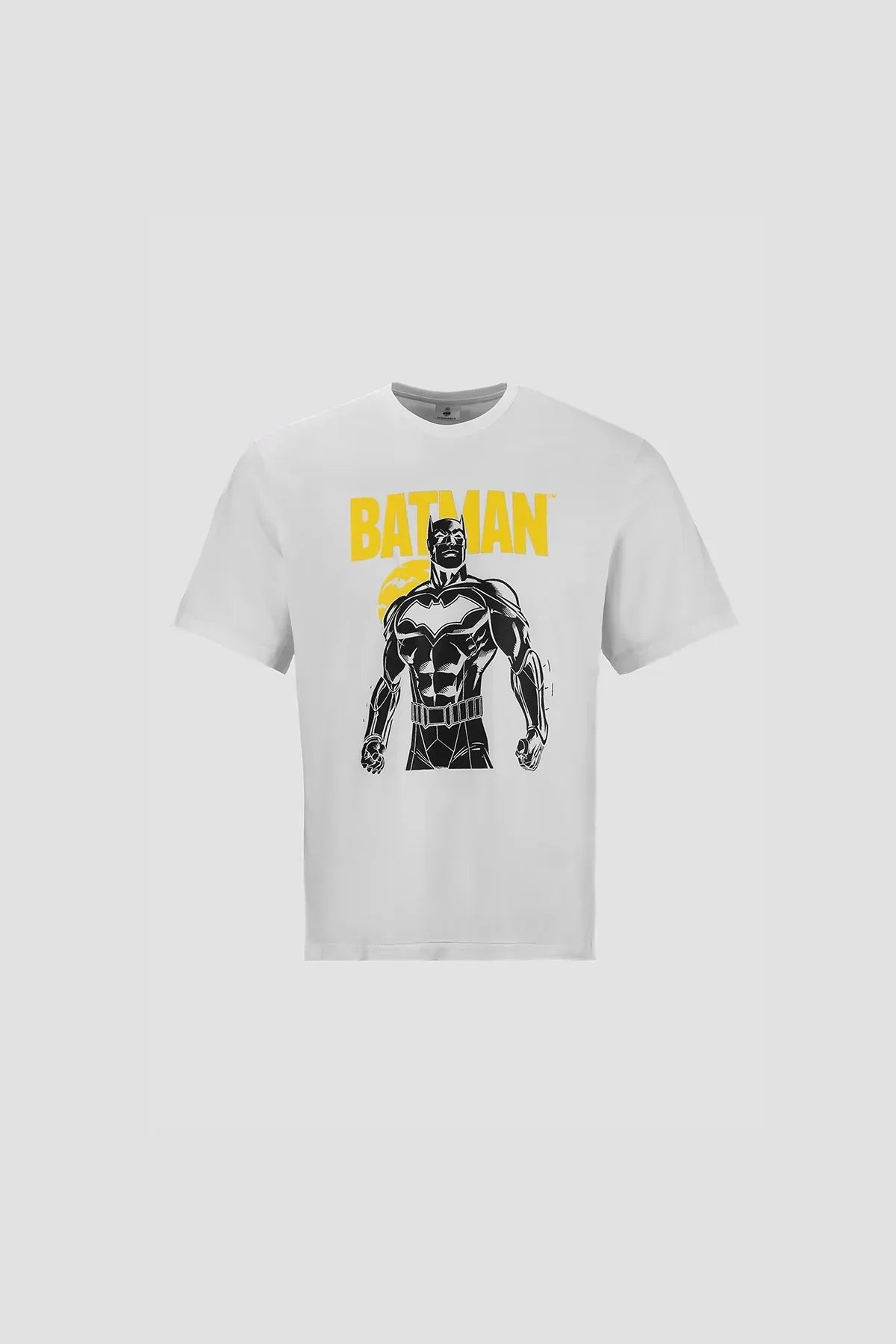Batman Print T-Shirt For Men - White - MEME