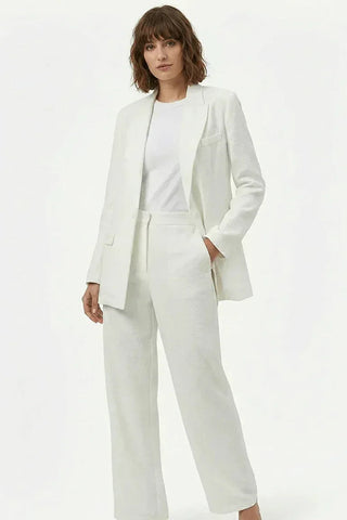 Blazer Co-Ord Set for Women - White