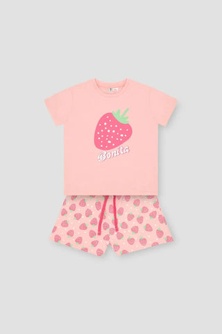 Bonita Tee+Short Suit For Girl