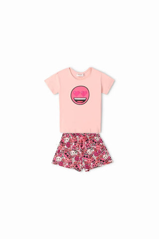 Buffy Emoji Suit For Girl - Pink - MEME