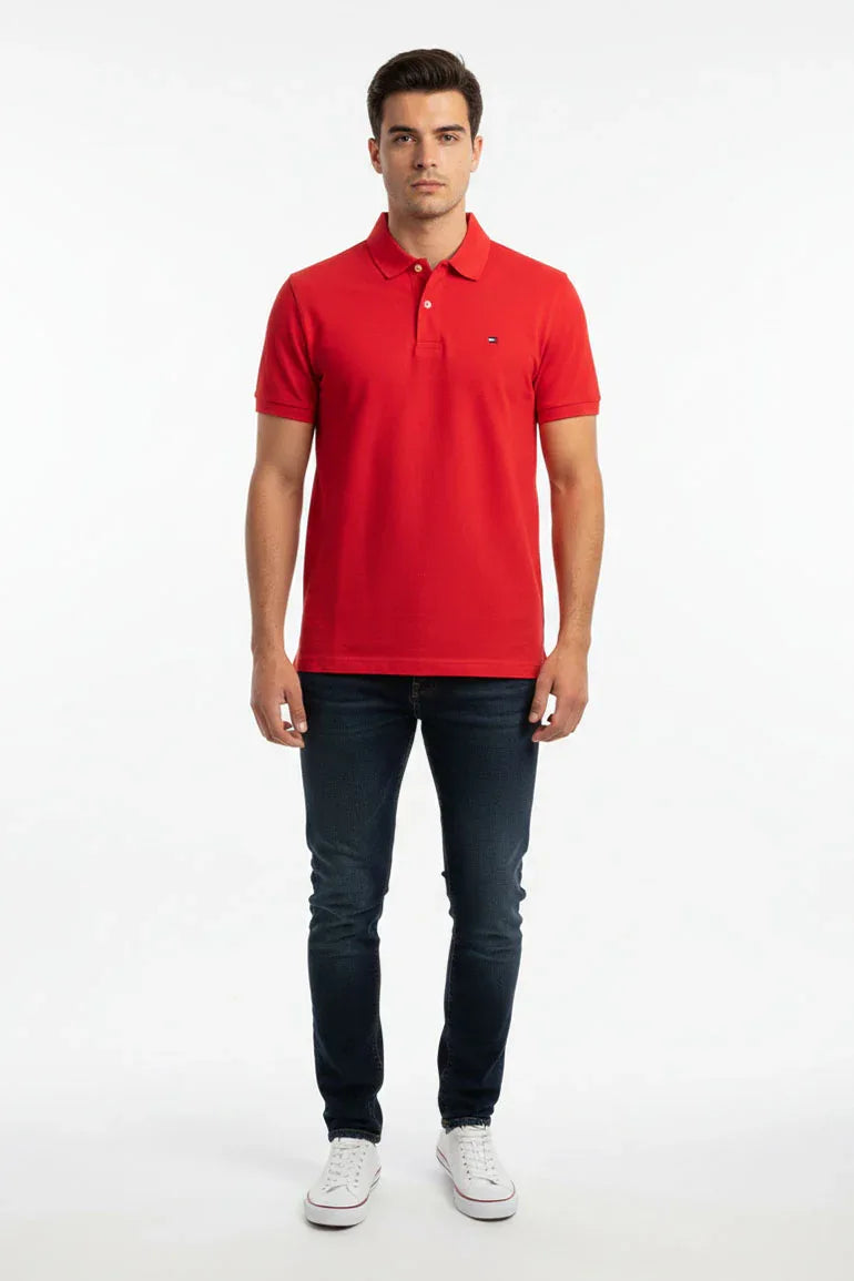 Classic Polo T-Shirt for Men - Red - MEME