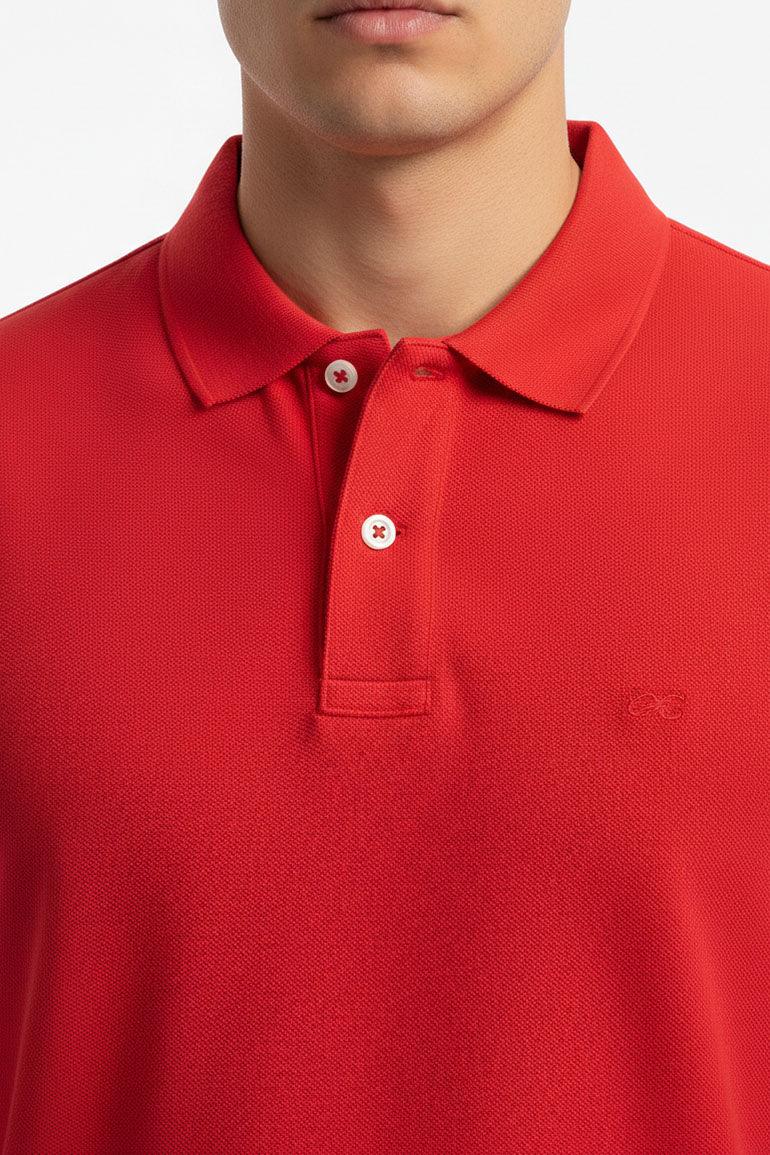 Classic Polo T-Shirt for Men - Red - MEME