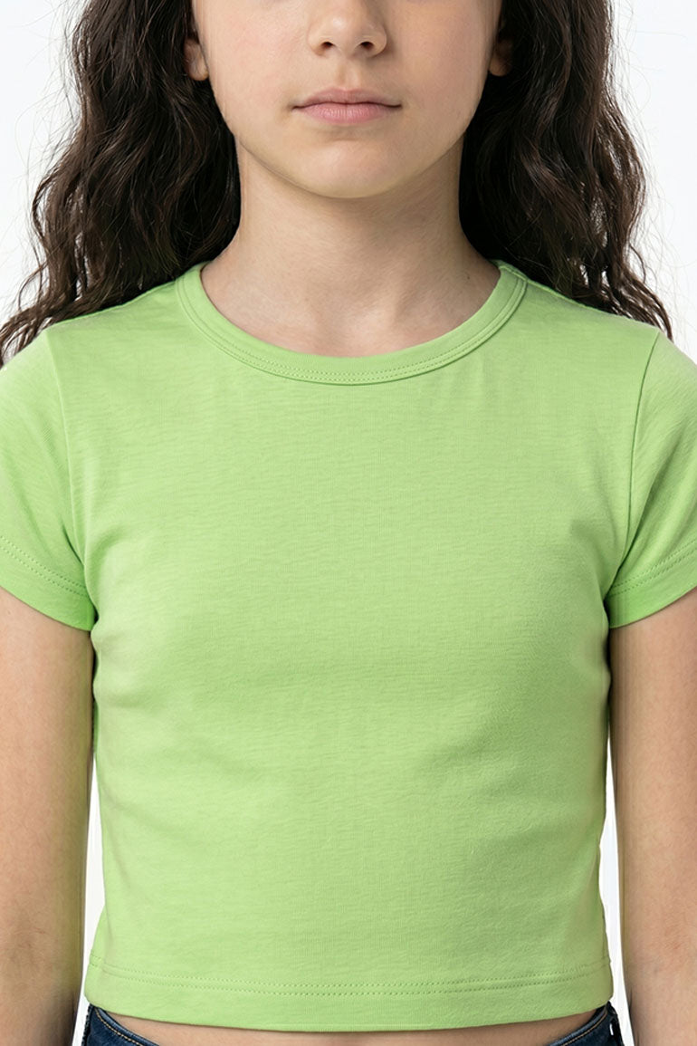  CROPPED BASIC T-SHIRT FOR GIRL   MEME