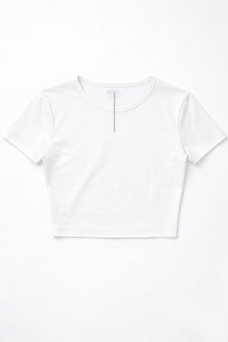 CROPPED BASIC T-SHIRT FOR WOMEN