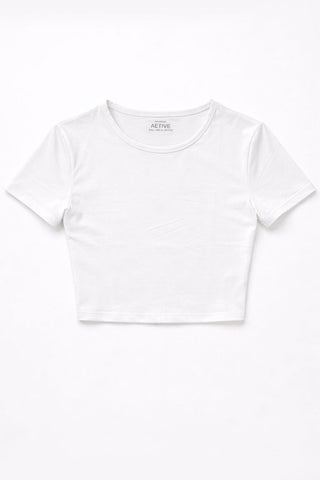 CROPPED BASIC T-SHIRT FOR WOMEN