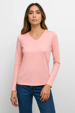 V-Neck Full Sleeves T-Shirt For Women