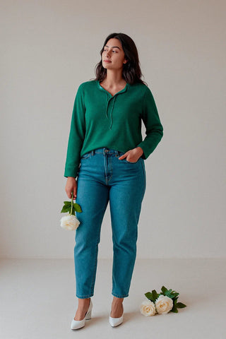 Solid Shirt For Women - Green - MEME
