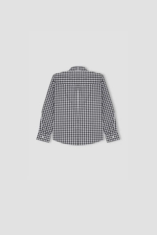 Checkered Button Downshirt For Boy