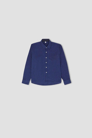 Checkered Button Downshirt For Boy