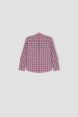 Checkered Button Downshirt For Boy