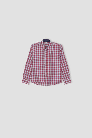 Checkered Button Downshirt For Boy