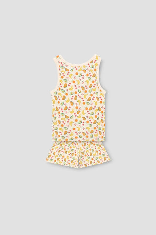 Conversational Print Pj Set For Women