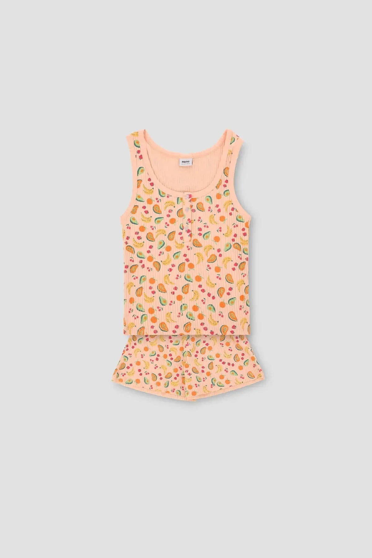 Conversational Print Pj Set For Women