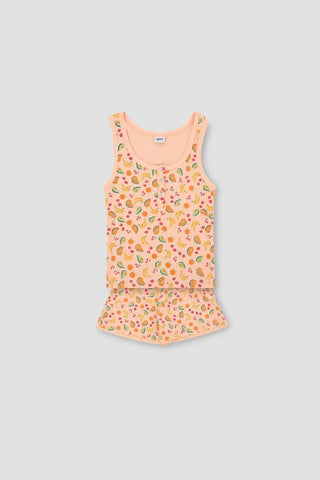 Conversational Print Pj Set For Women