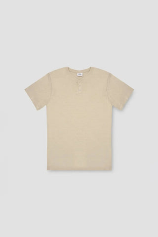 Crew Neck Basic T-Shirt For Men - Beige - MEME