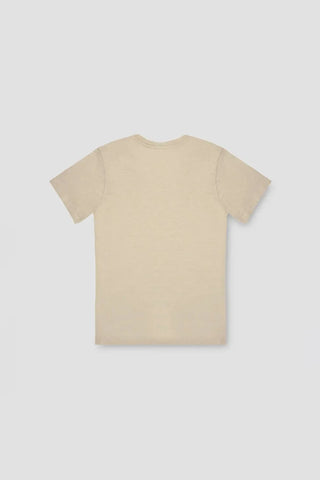 Crew Neck Basic T-Shirt For Men - Beige - MEME