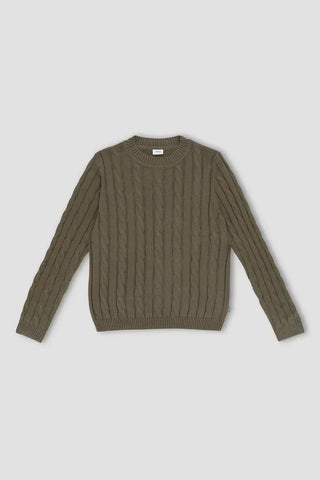 Crew Neck Sweater For Men - Toast Melange