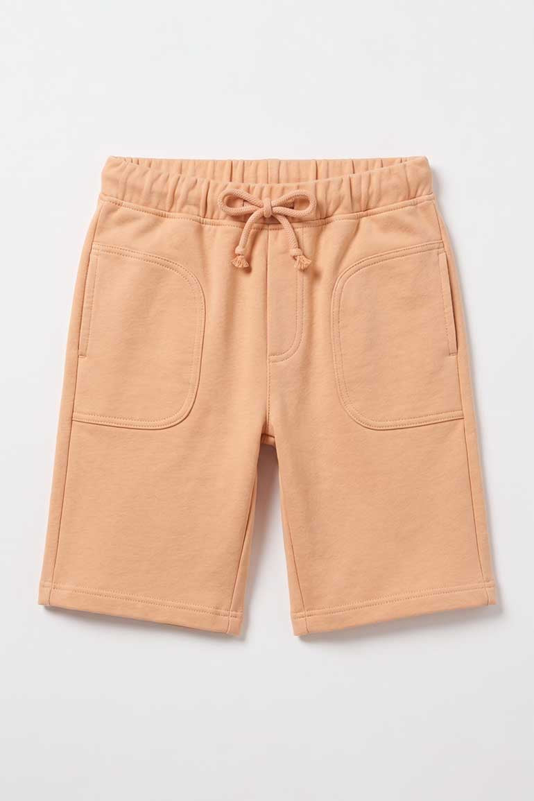  DRAWSTRING SHORTS WITH PATCH POCKETS FOR BABY BOY   MEME