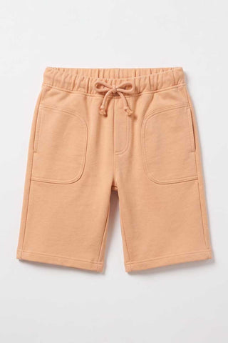  DRAWSTRING SHORTS WITH PATCH POCKETS FOR BABY BOY   MEME