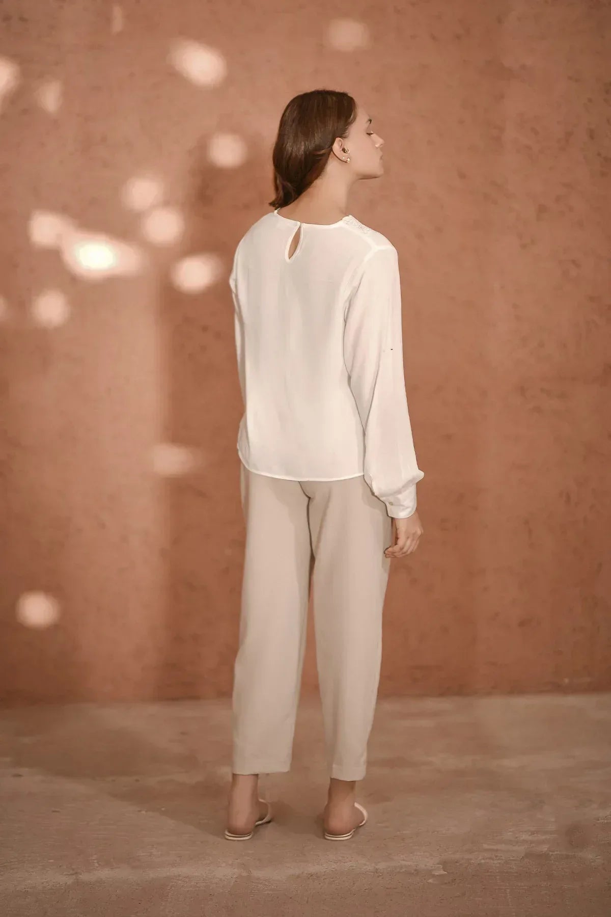 Embroidered Blouse for Women - Ash - Intermix - MEME