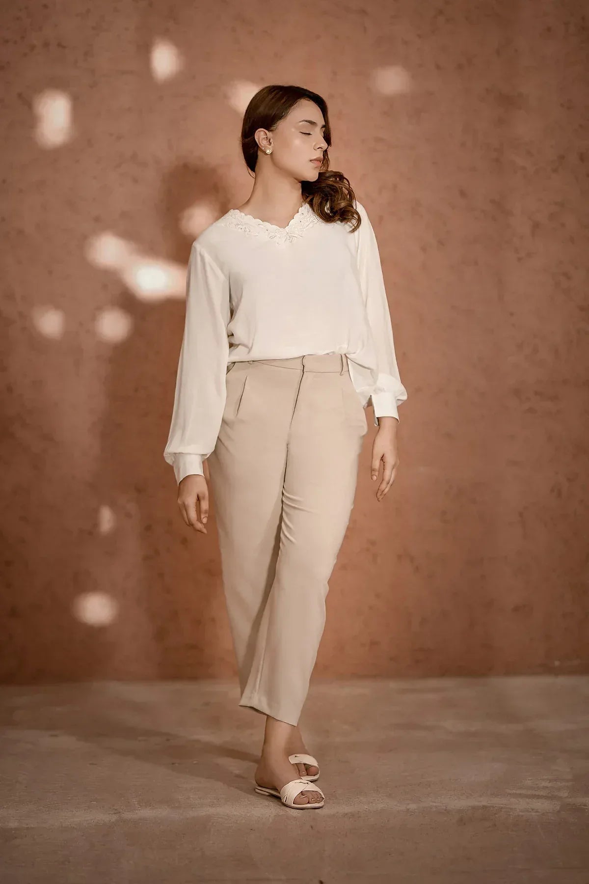 Embroidered Blouse for Women - Ash - Intermix - MEME