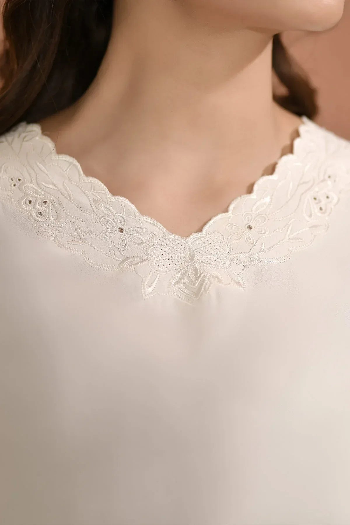 Embroidered Blouse for Women - Ash - Intermix - MEME