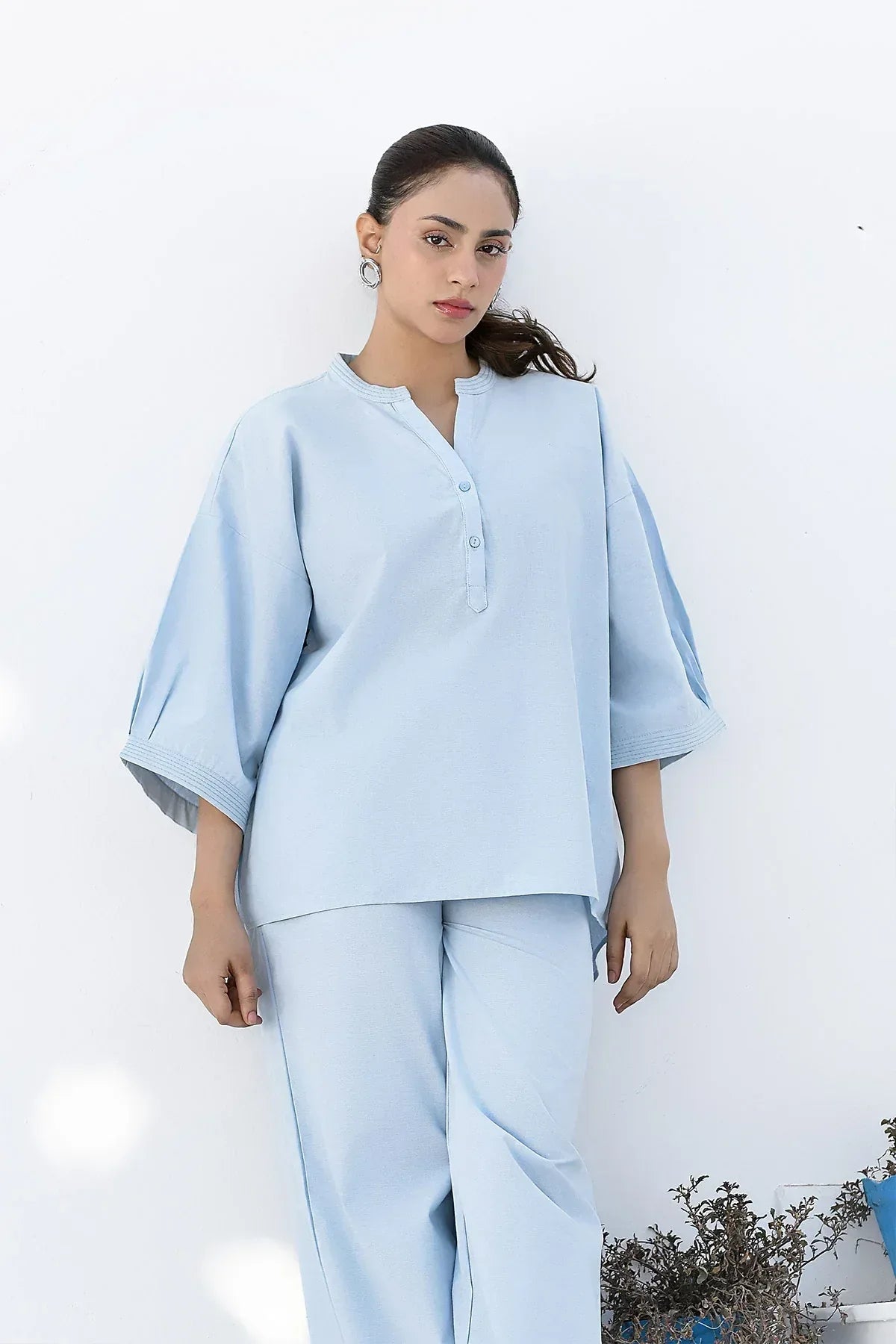 Coord Set for women - Pale Aqua - Intermix - MEME