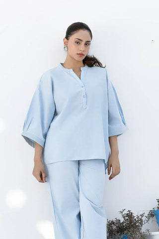 Coord Set for women - Pale Aqua - Intermix - MEME