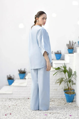 Coord Set for women - Pale Aqua - Intermix - MEME