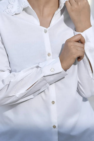 Embroidered Shirt - White - Intermix - MEME