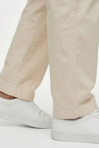 ELASTICATED REGULAR FIT PANTS FOR MEN